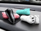 Adorable Cat Fast Car Charger Double USB Output 5V/3A