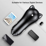 Adorable Cat Fast Car Charger Double USB Output 5V/3A