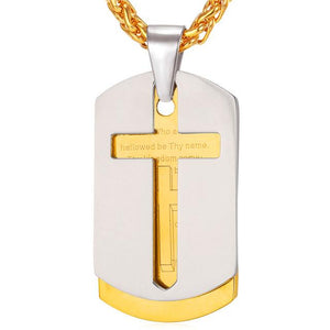 Jewelry - Lords Prayer Cross Necklaces & Pendants